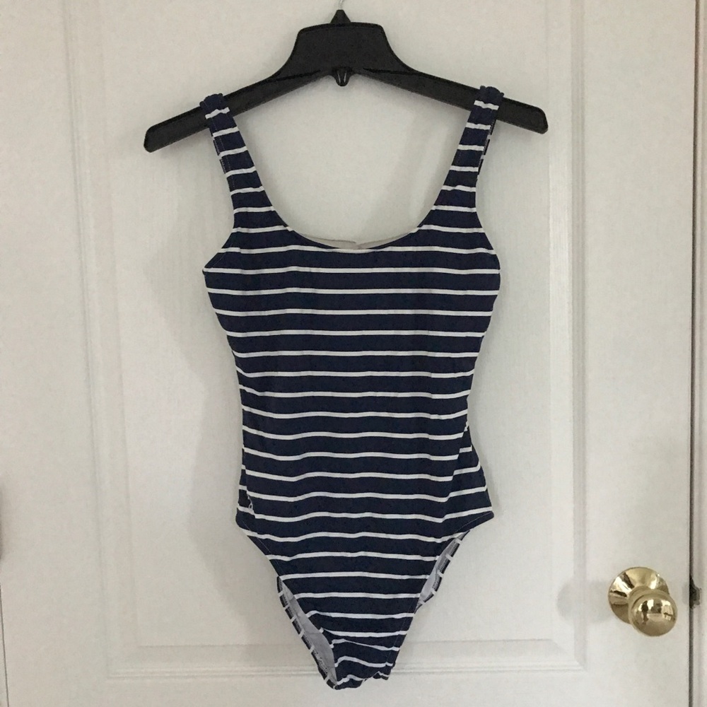 Polo RalphLauren French Stripe Lace One Piece Suit